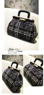 หมดค่ะ กระเป๋าLuluhouse รุ่น L115-02BW กระเป๋าแฟชั่นเกาหลี ดูหรู และเนี๊ยบมากๆ ค่ะ